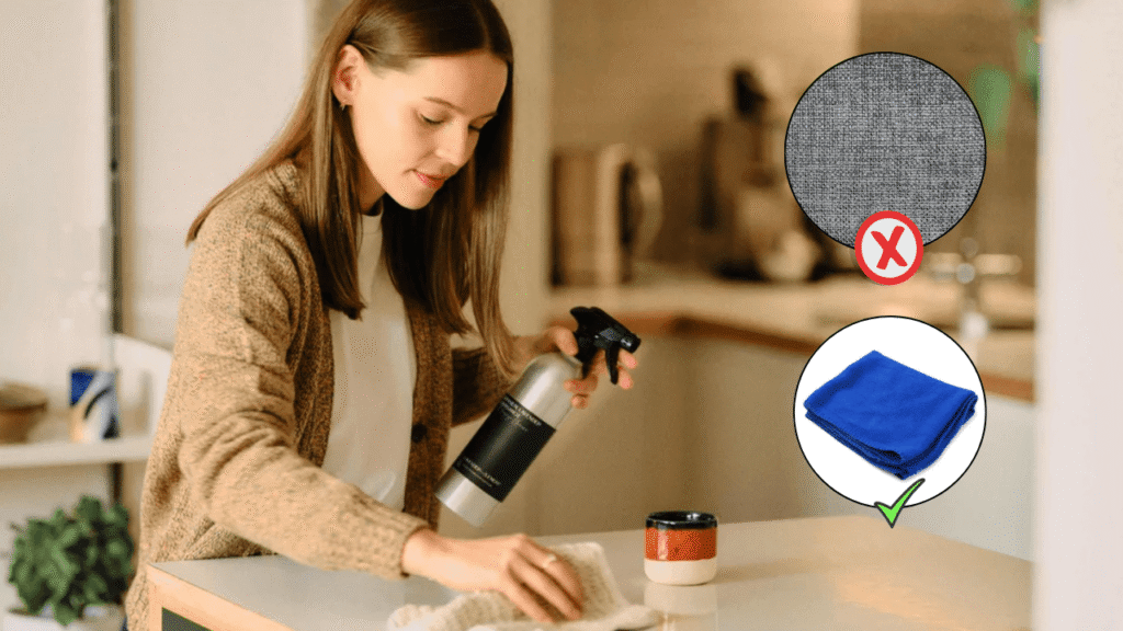 Using the Wrong Cleaner for the Surface 

